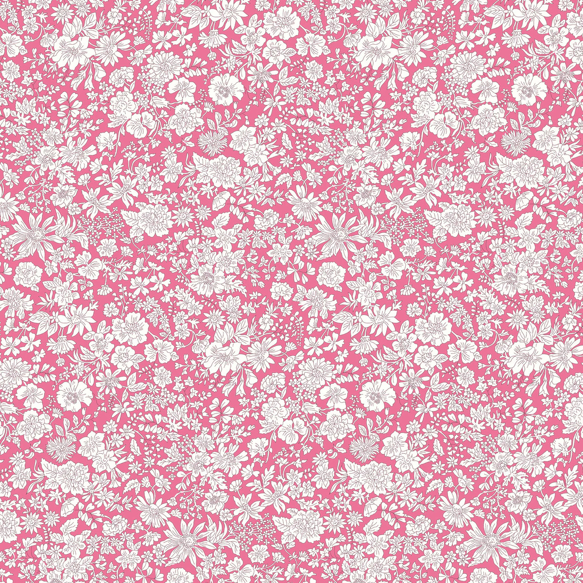 Emily Belle Bright Pink – 100% Quilting Cotton Fabric by the Yard