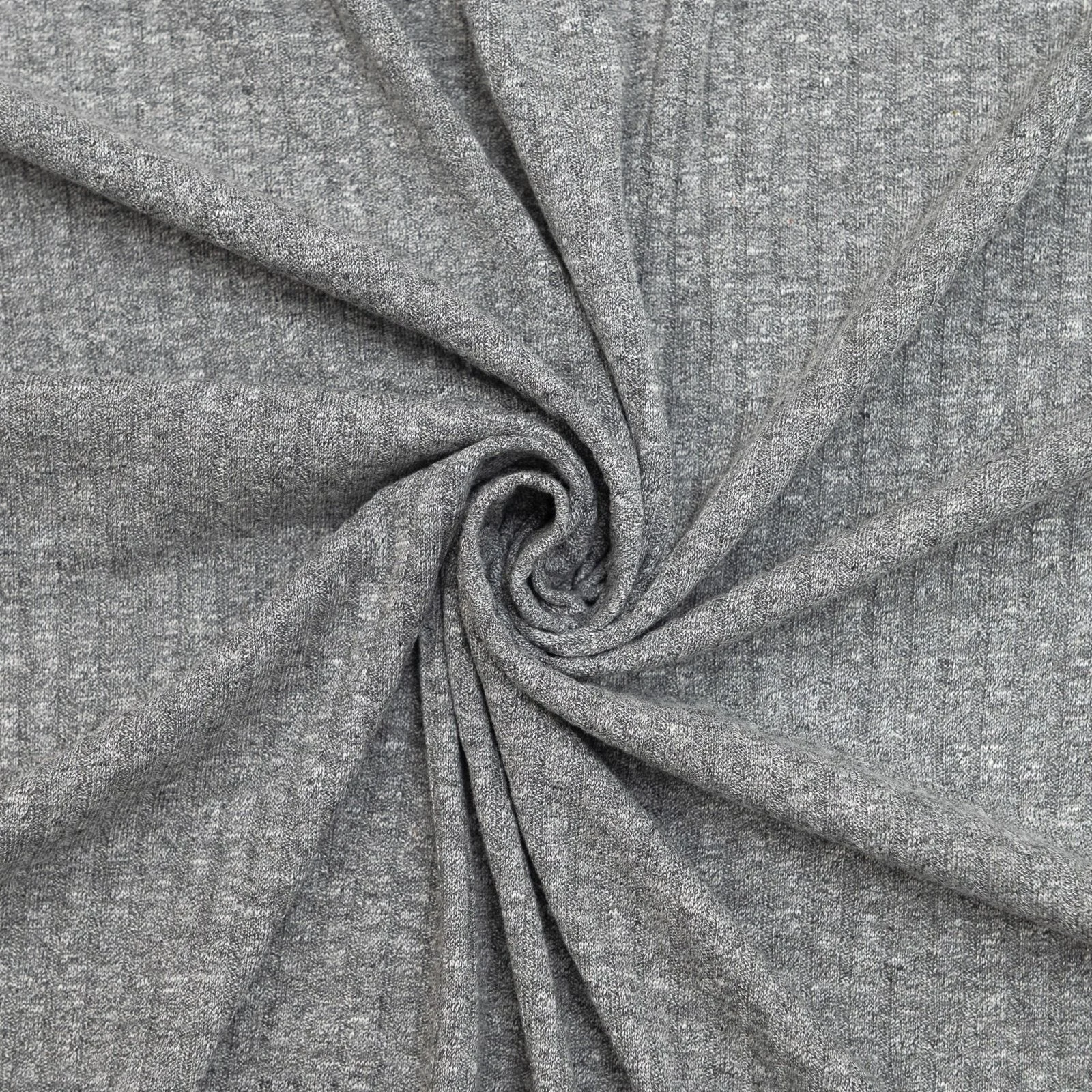 Rib Knit - Rayon Cotton - Grey