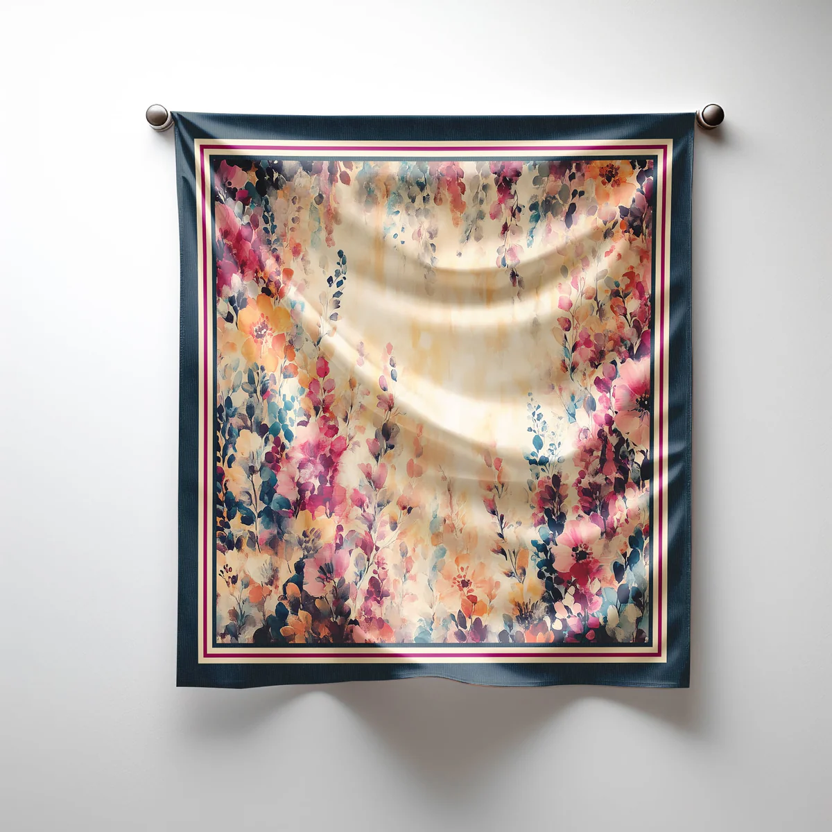 Simply Scarf™ – Blushfall 21.5"x21.5" Imitation Silk Bag Scarf with Free Pattern