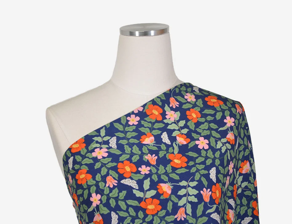 Primrose Rayon Navy