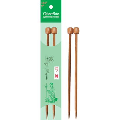 ChiaoGoo Bamboo Single Point 9" Multiple Sizes