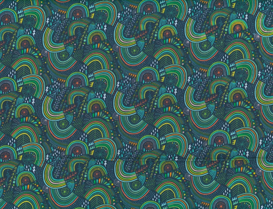 Stormy Rainbows Flannel