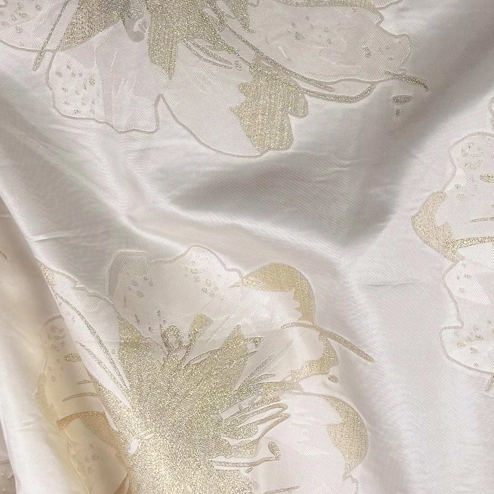 Gold Flower Satin/Jacquard
