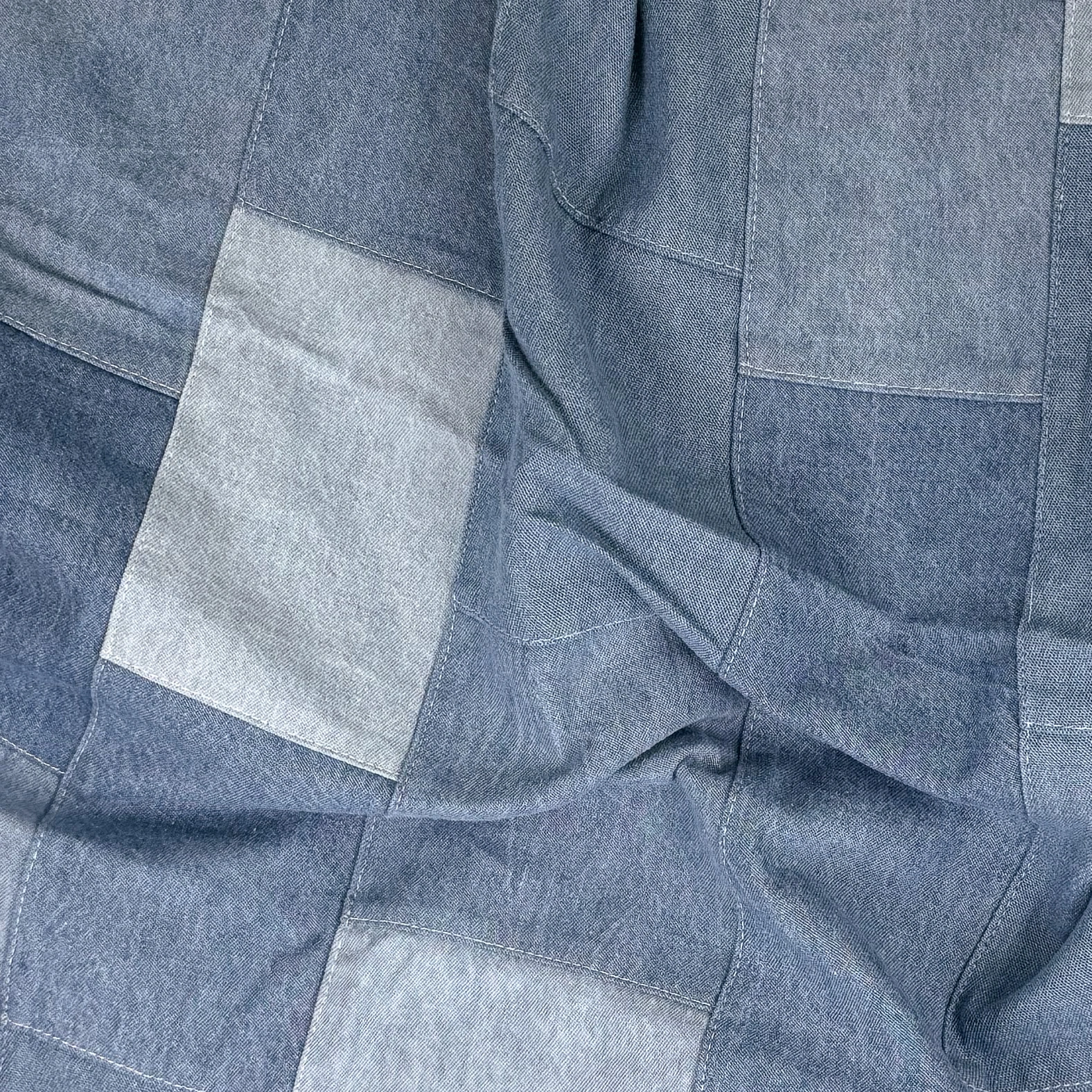 Denim Blue Patchwork