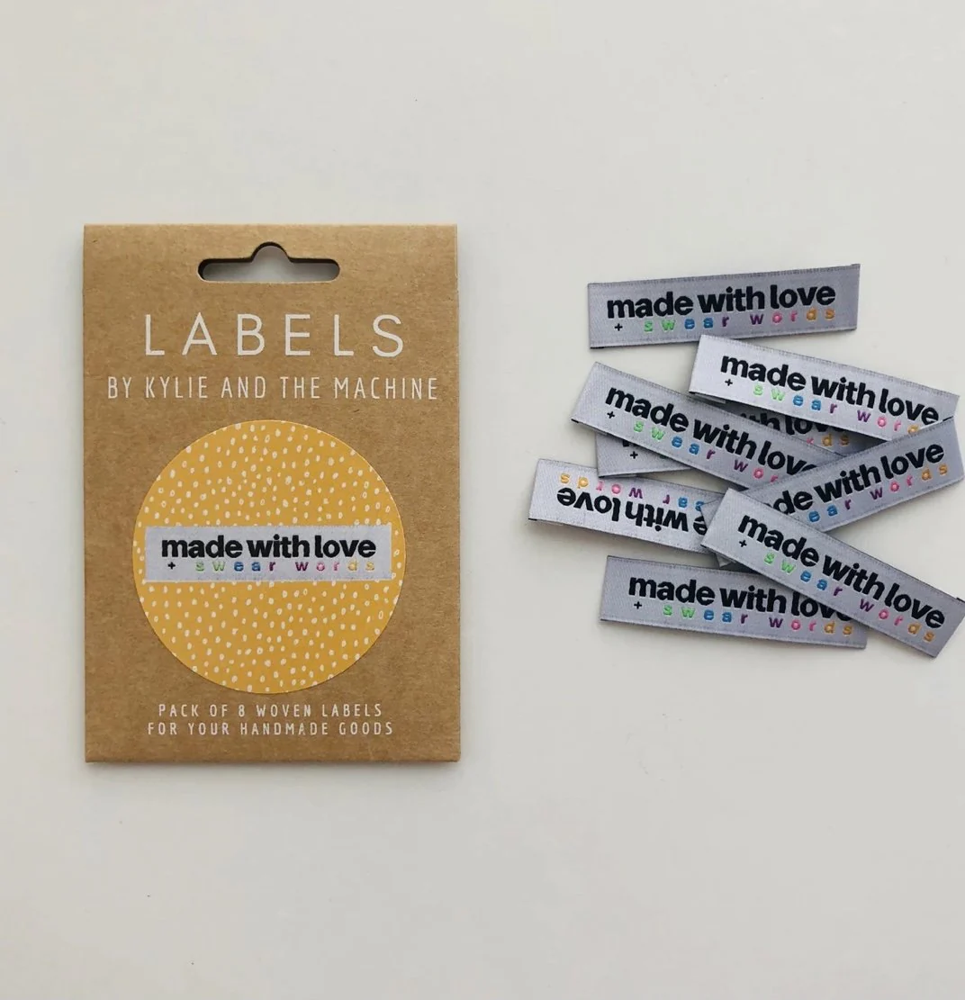 Kylie and the Machine Garment Labels - Made with Love + Swear Words