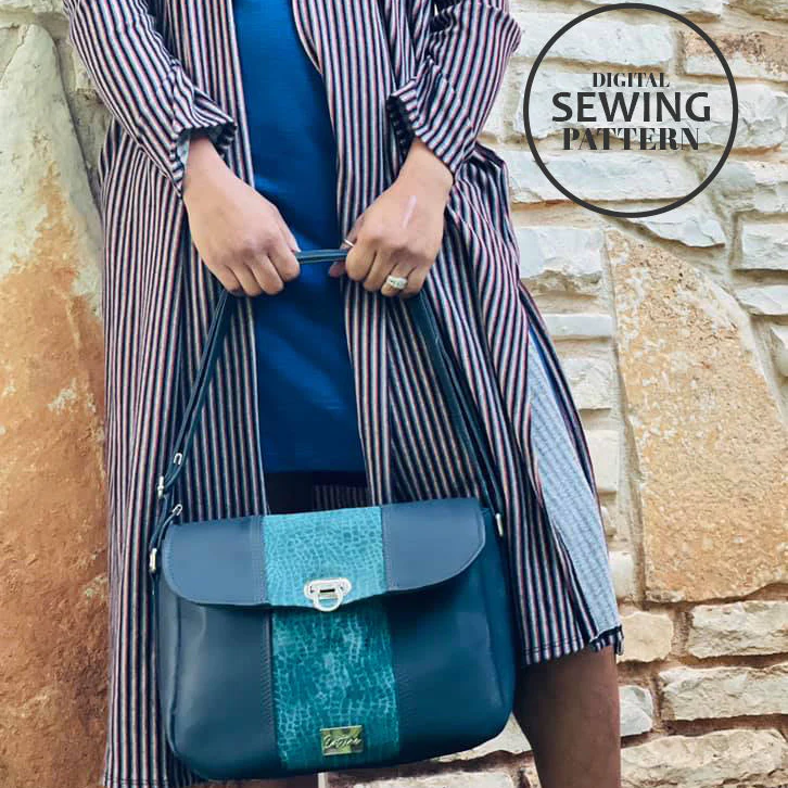 Sewing Pattern with video | The Charlotte Shoulder Bag