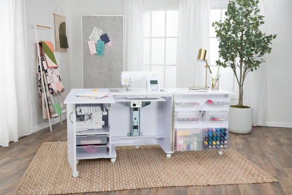 Eclipse Sewing Cabinet White - Tailormade E-W001
