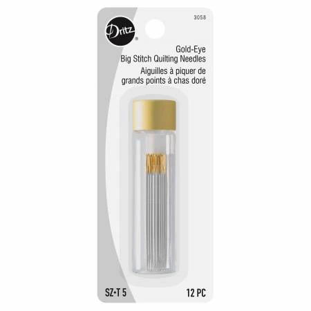 Gold-Eye Big Stitch Quilting Needles