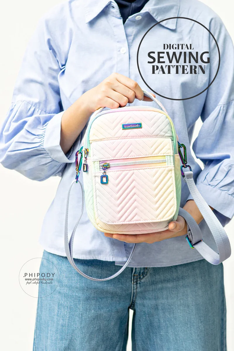 Sewing Pattern with video | The Tag-Along Bag