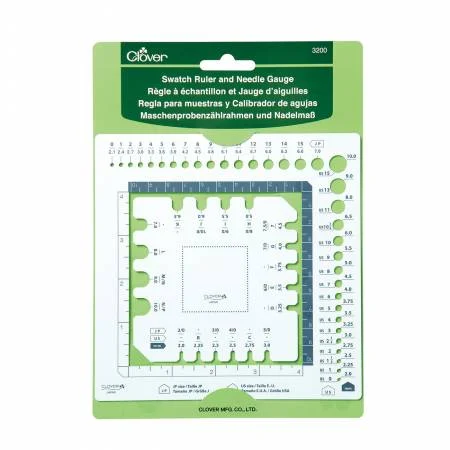 Swatch Ruler and Needle Gauge