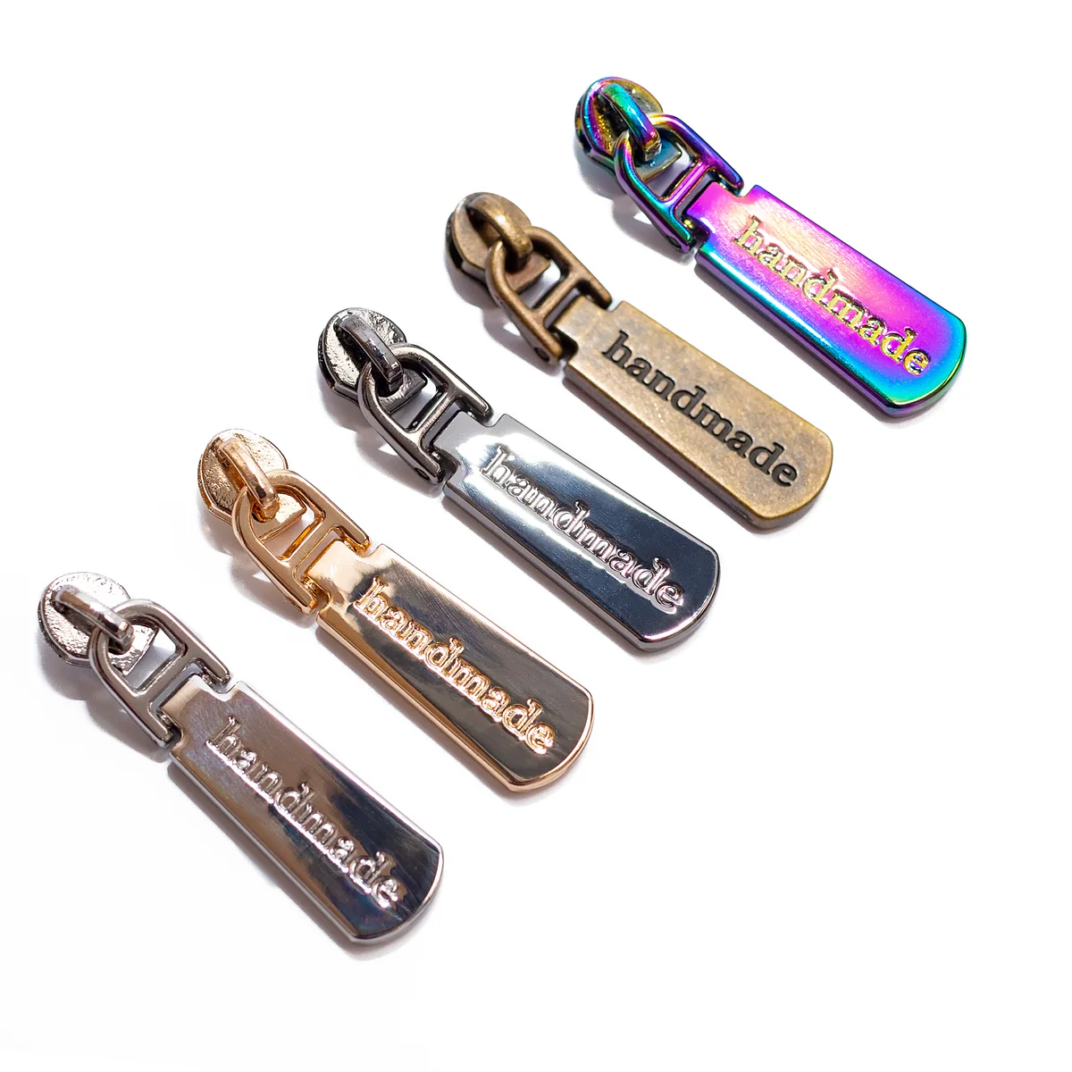 #3 Zipper Pulls - Handmade - Set of 4