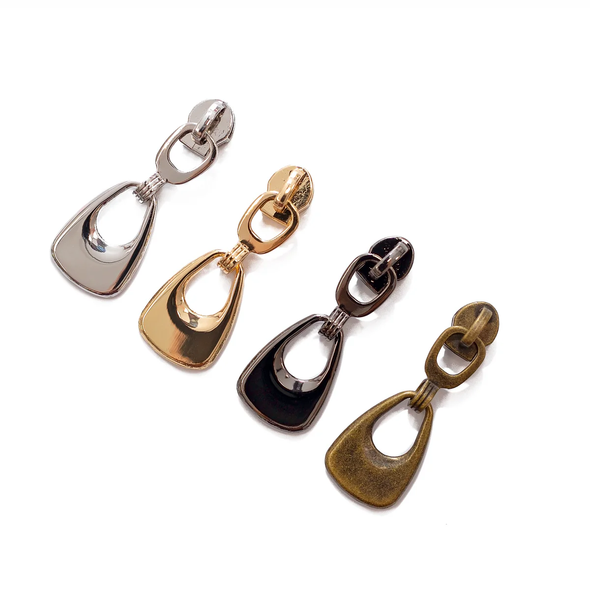 #3 Zipper Pulls - Stirrup - Set of 4