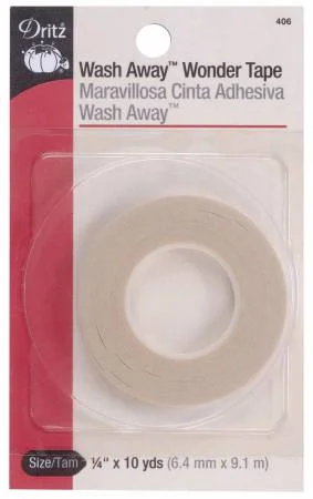 Wash-Away Wonder Tape 1/4in x 10yds
