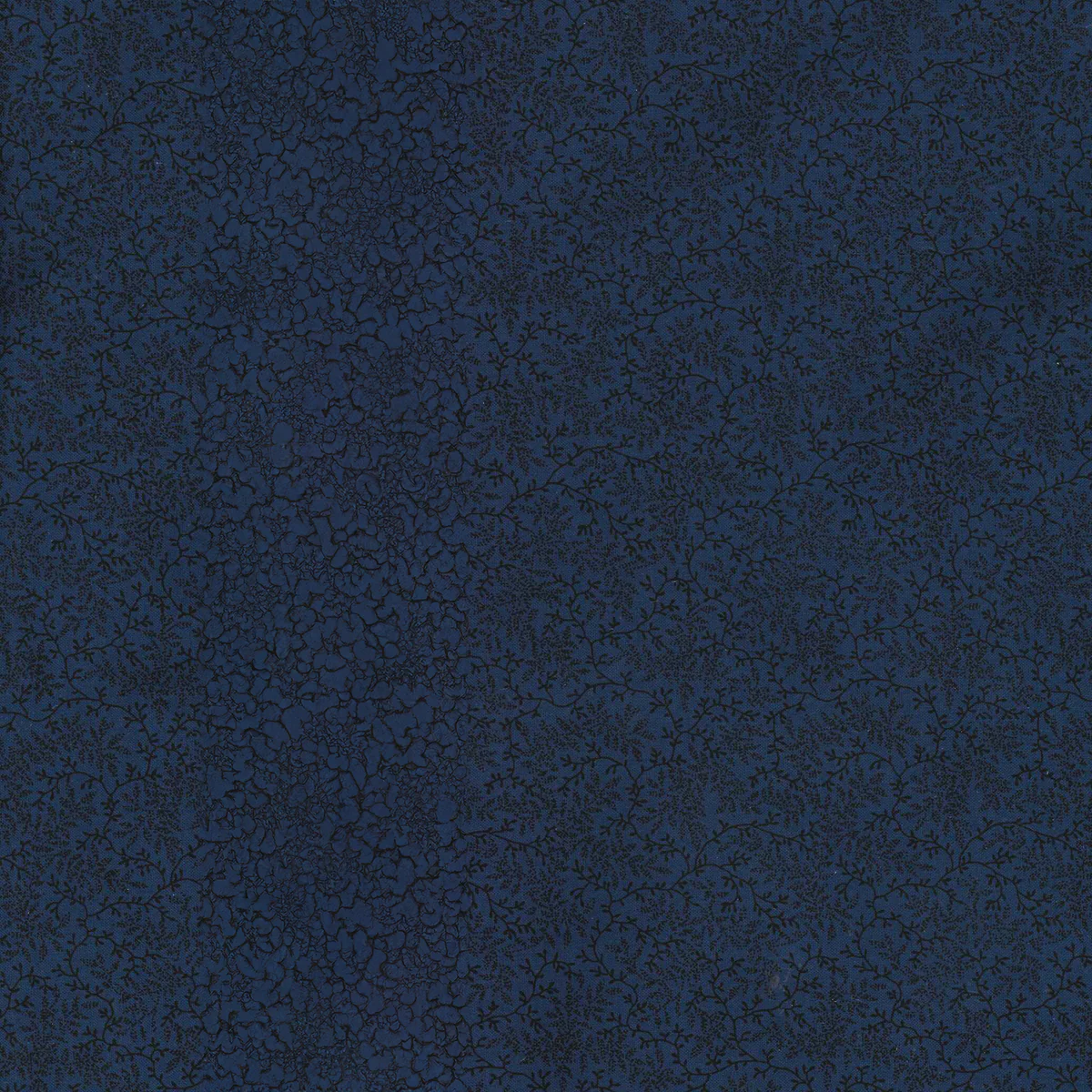 Wide Delicate Vines Blue - Quilt Back – 100% Quilting Cotton Fabric by the Yard