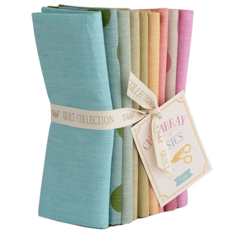 Tilda: Chambray Basics FQ Bundle in Spring