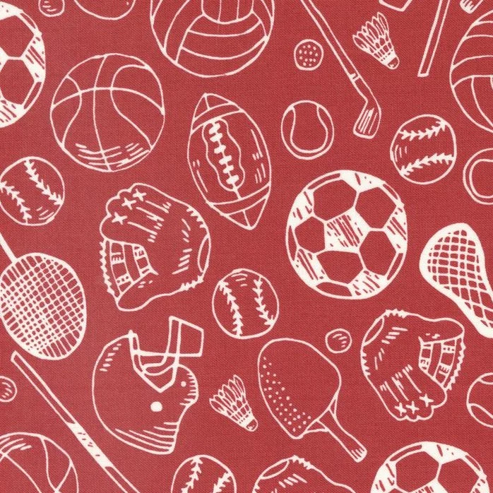 All Star Gear Rust – 100% Quilting Cotton Fabric by the Yard