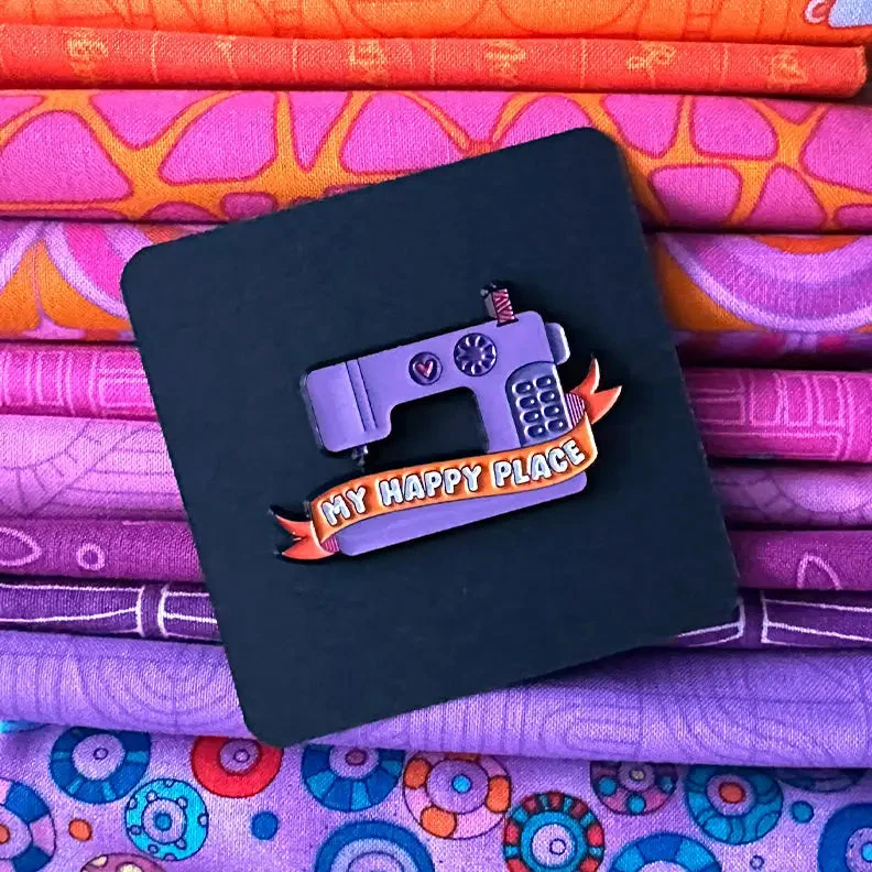 My Happy Place Enamel Pin