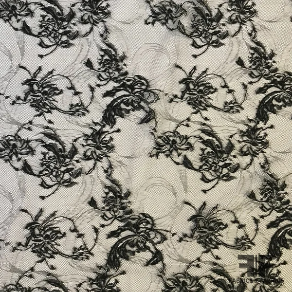 French Fine Chantilly Lace - Black
