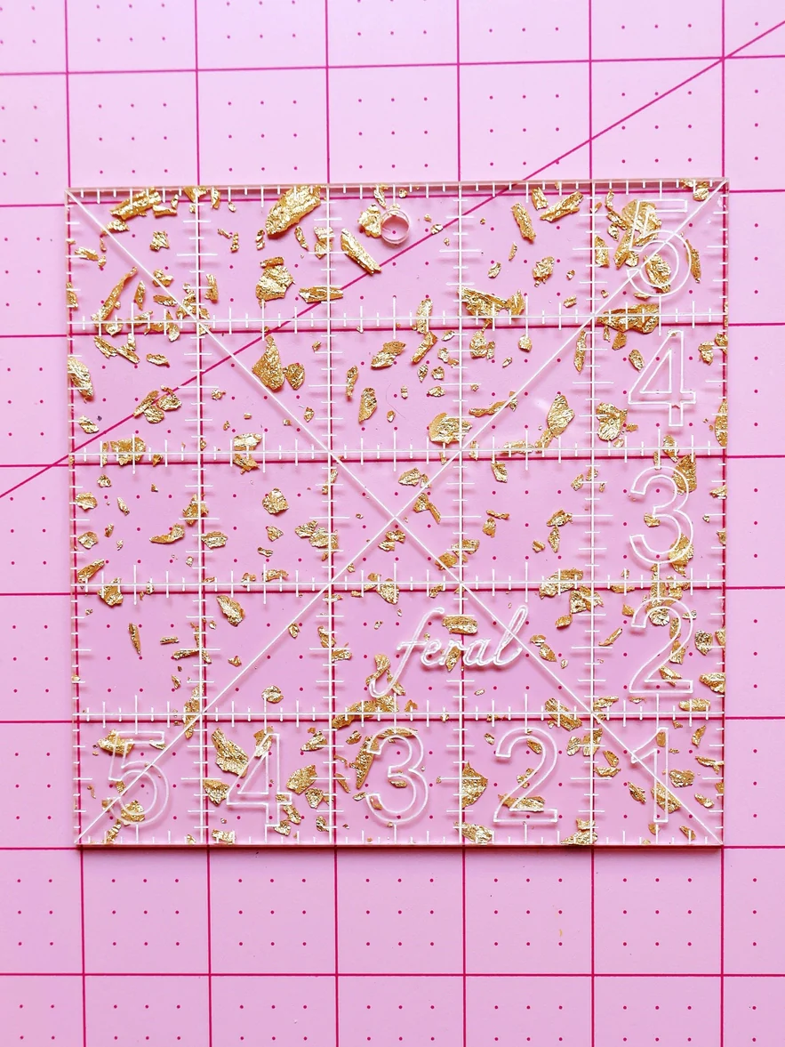Feral Notions: 5" Charm Square Ruler