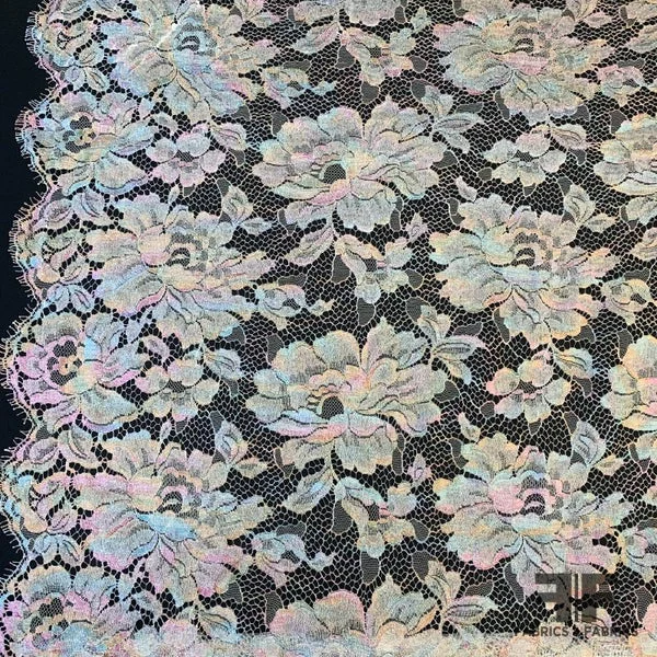 French Chantilly LaceMetallic - Multicolor