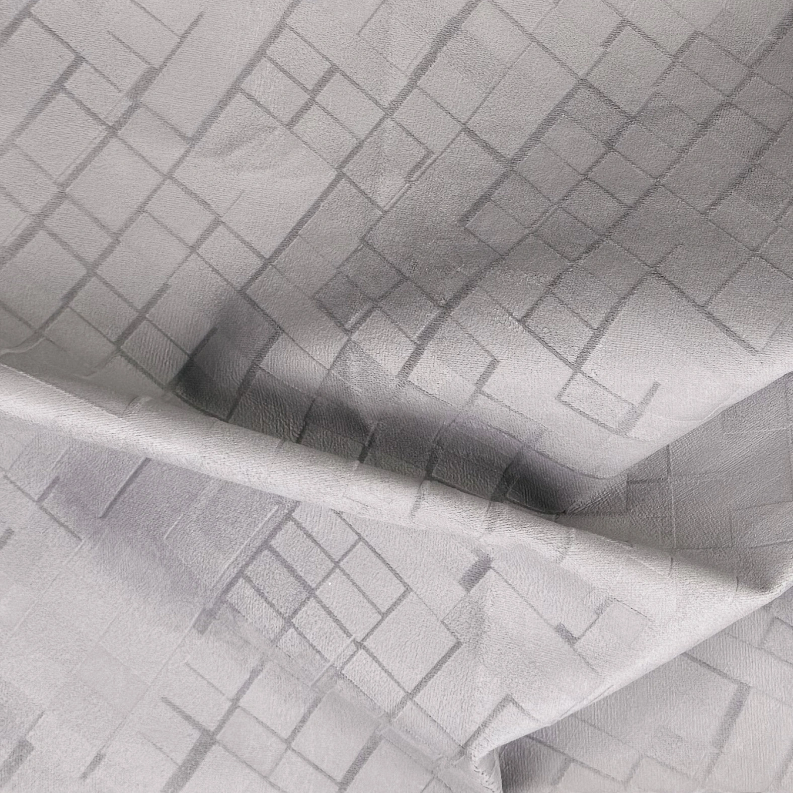 Grey Rectangles Ultrasuede