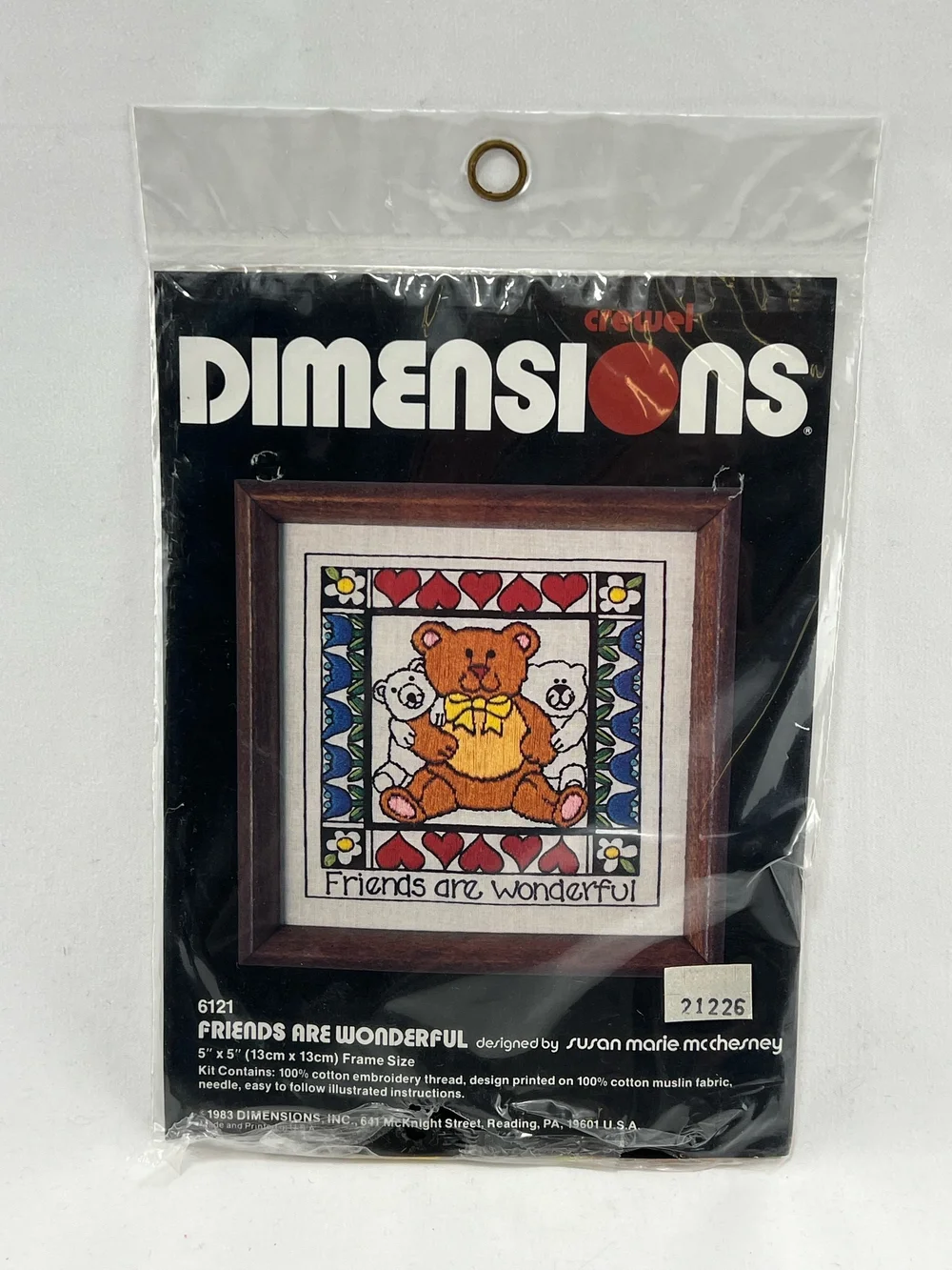 "Friends Are Wonderful" Cross Stitch Kit