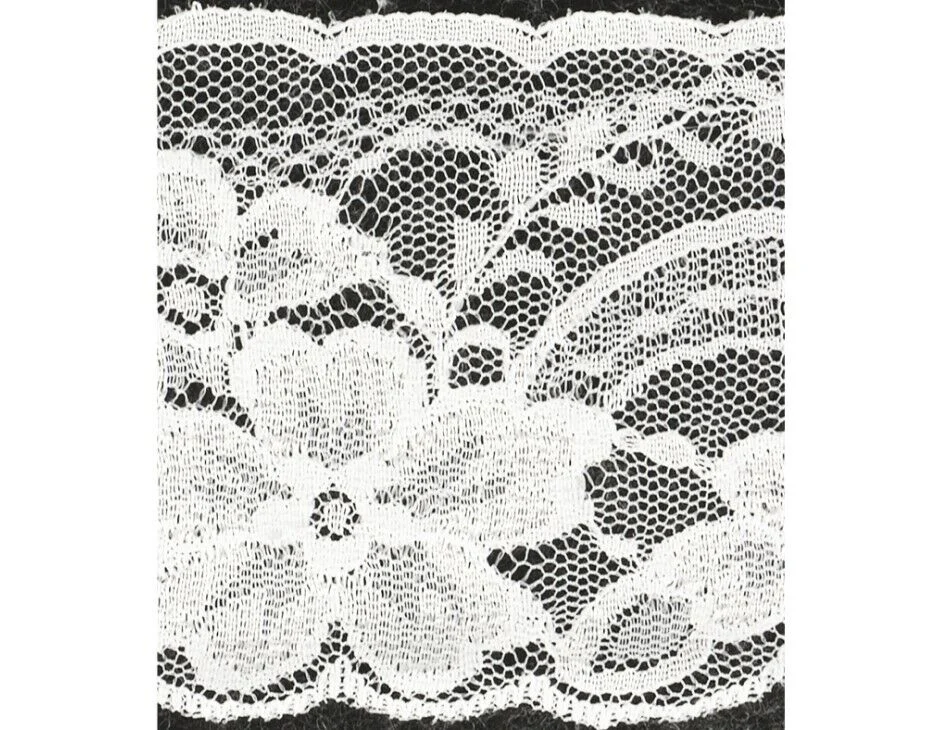2 1/4" Rachel Lace Trim Non-stretch White