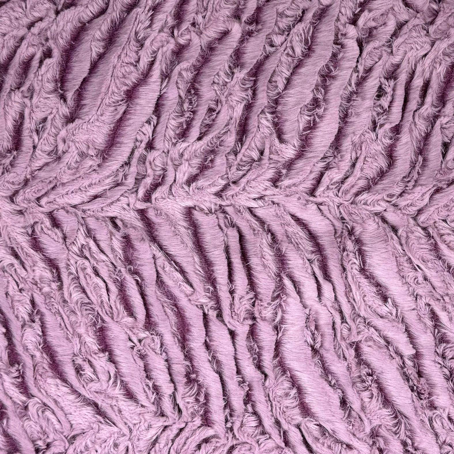 Luxe Cuddle Frosted Zebra – Misty Mauve