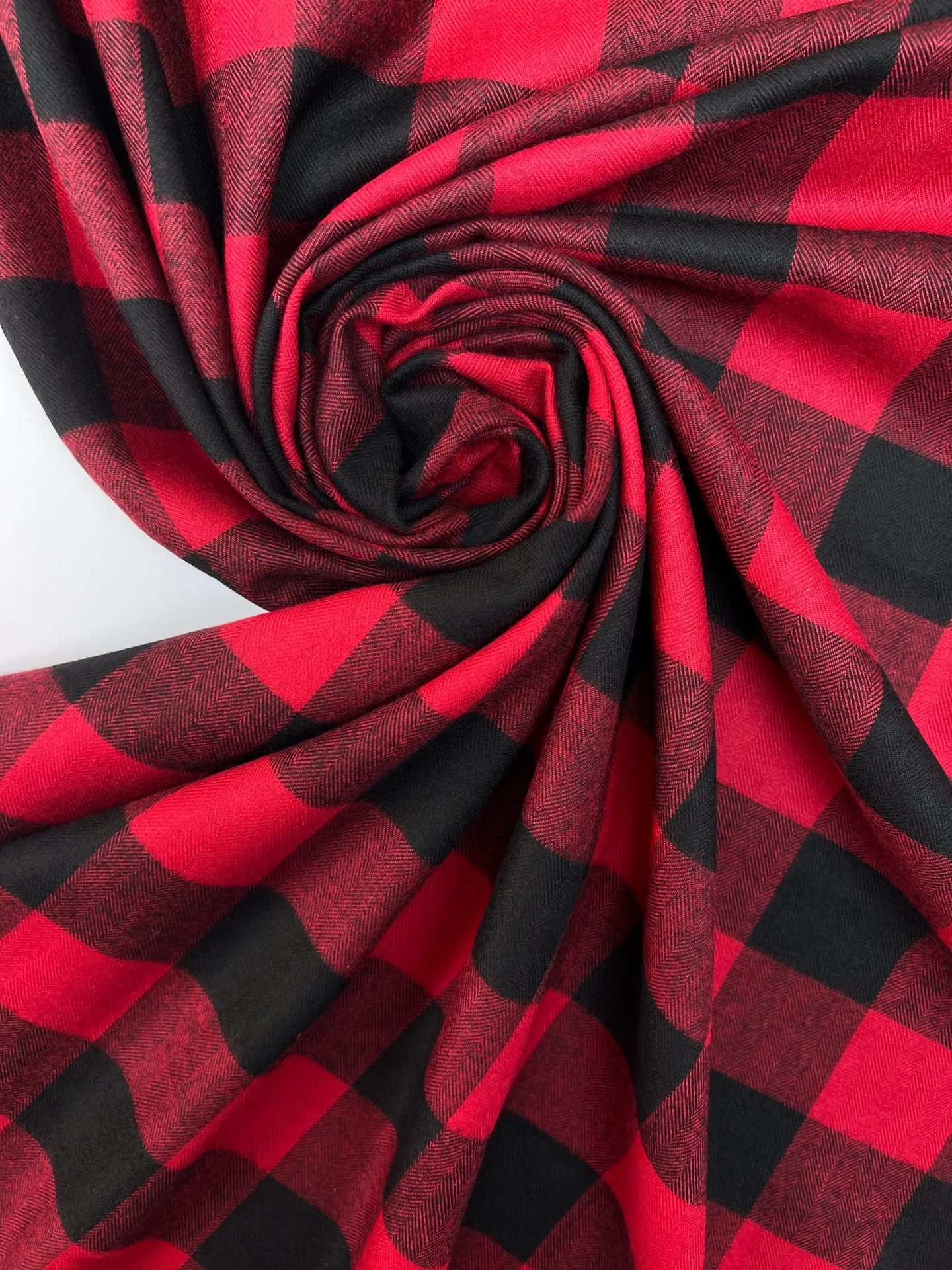 Flannel - Buffalo Plaid - Red and Black
