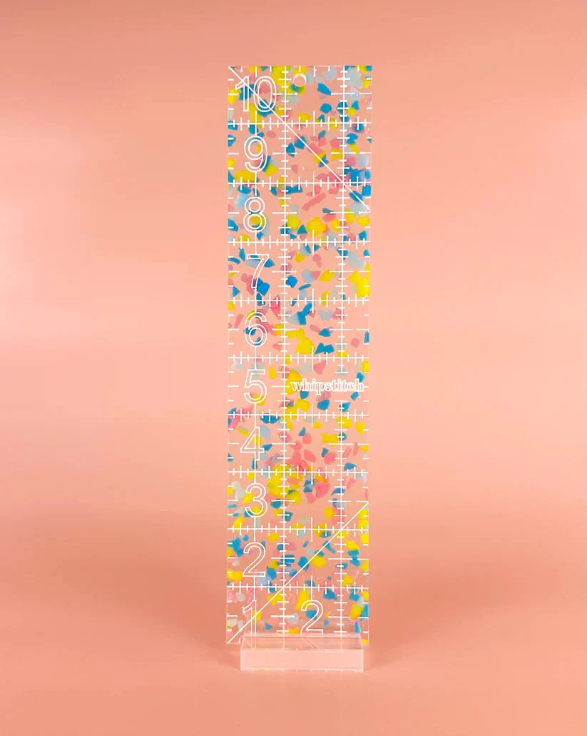 Feral Notions: 2.5" x 10" Confetti Ruler