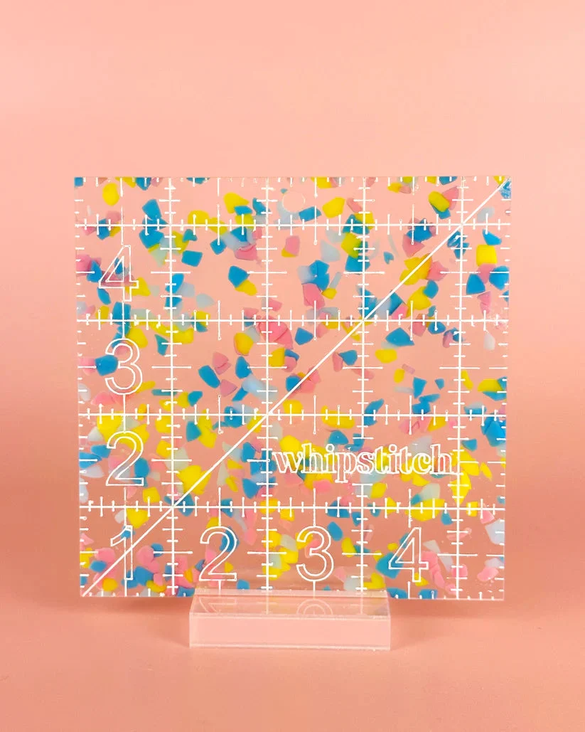 Feral Notions: 4.5" Square Confetti Ruler