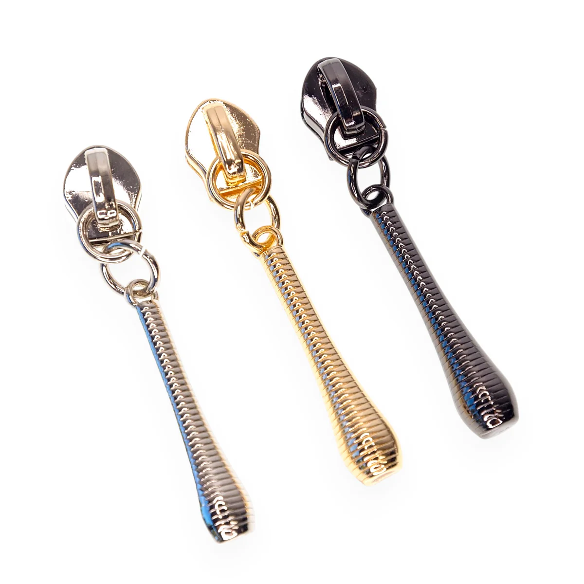 #5 Zipper Pulls - Bowling Pin - Set of 4