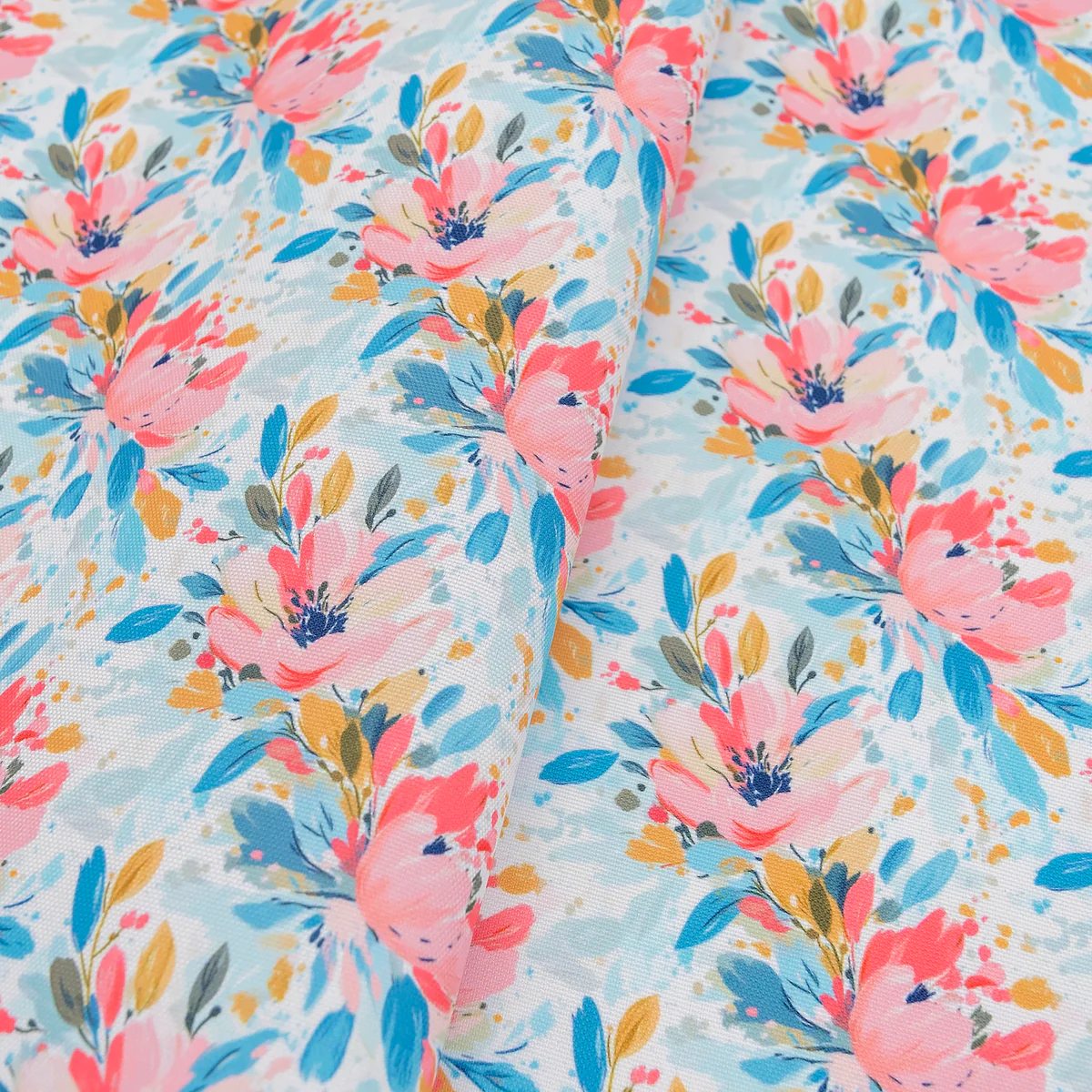 Painted Petals Water-Resistant Canvas 18" x 58" Roll