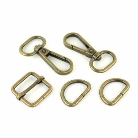 Antique Brass Basic Hardware Set Level 3 3/4"