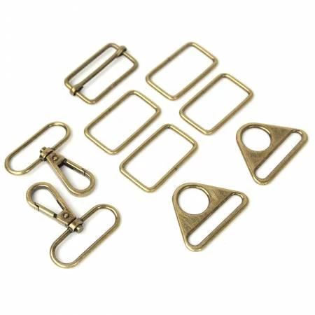 Antique Townsend Travel Bag Hardware Kit