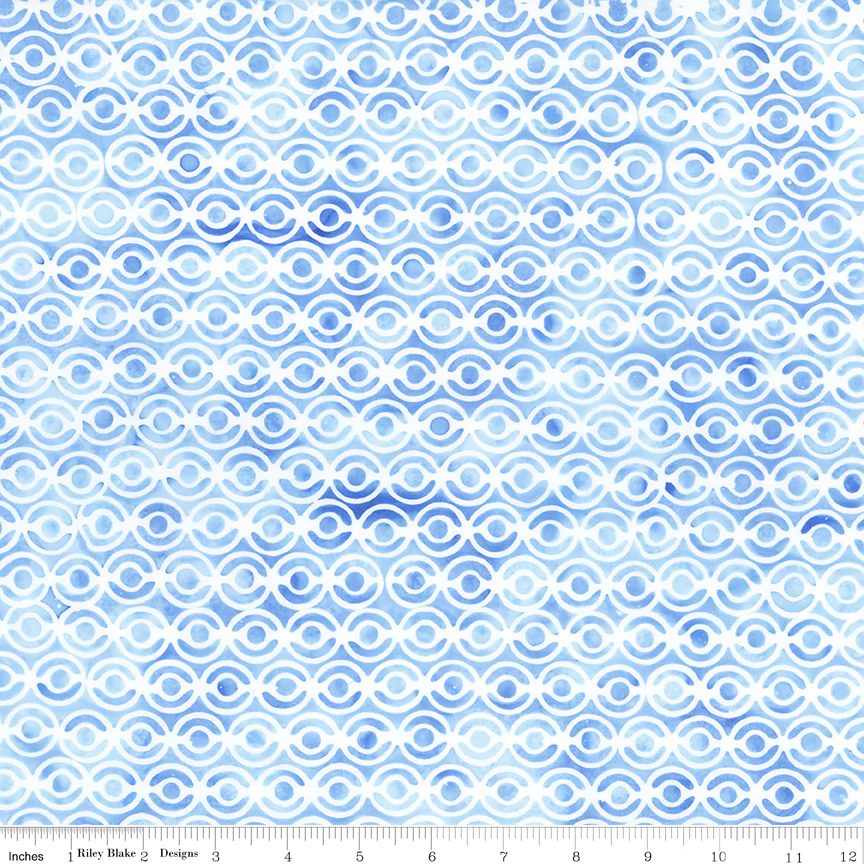 Batiks Geometric Splash Blue Calm – 100% Quilting Cotton Fabric by the Yard