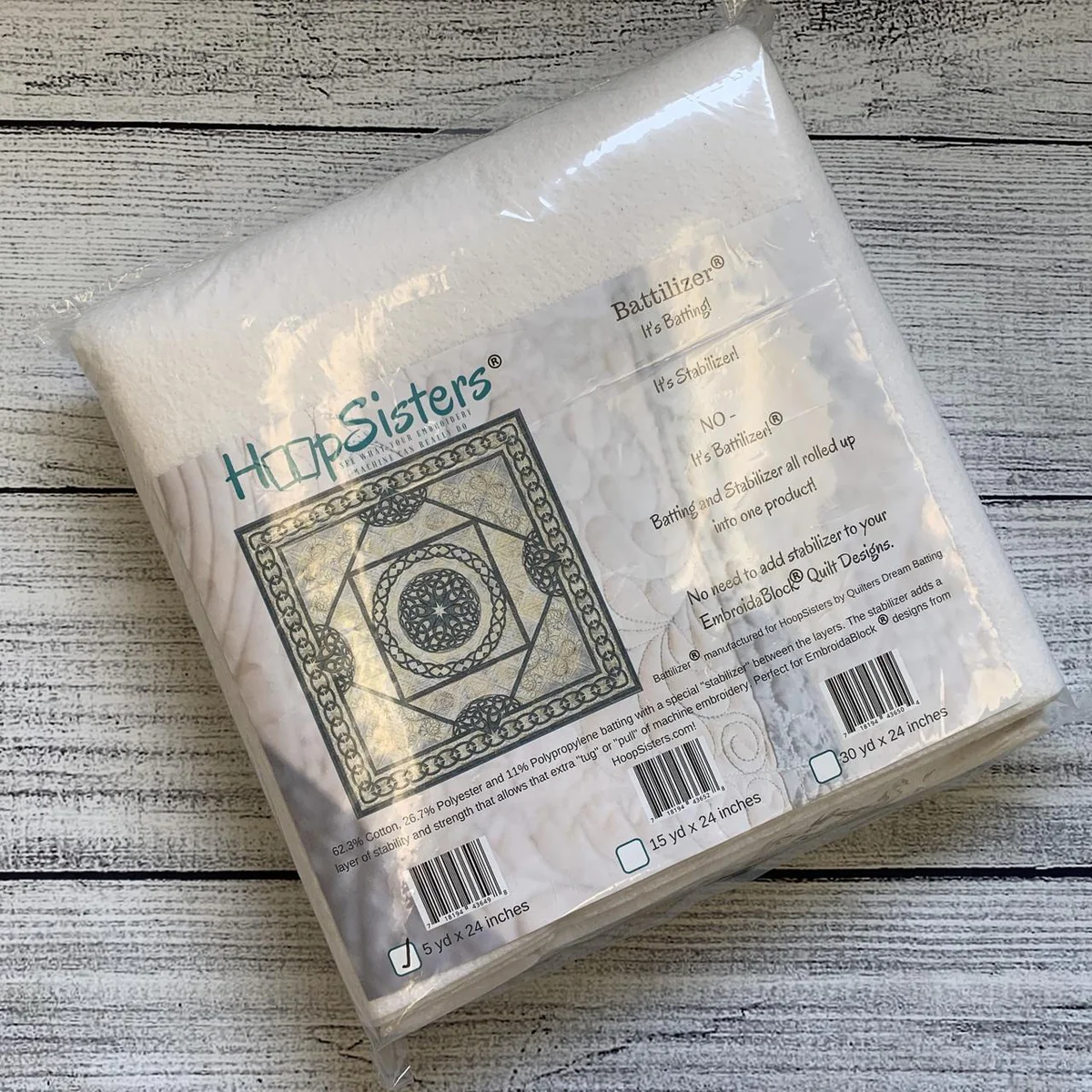 Battilizer Batting + Stabilizer 5 Yard Package