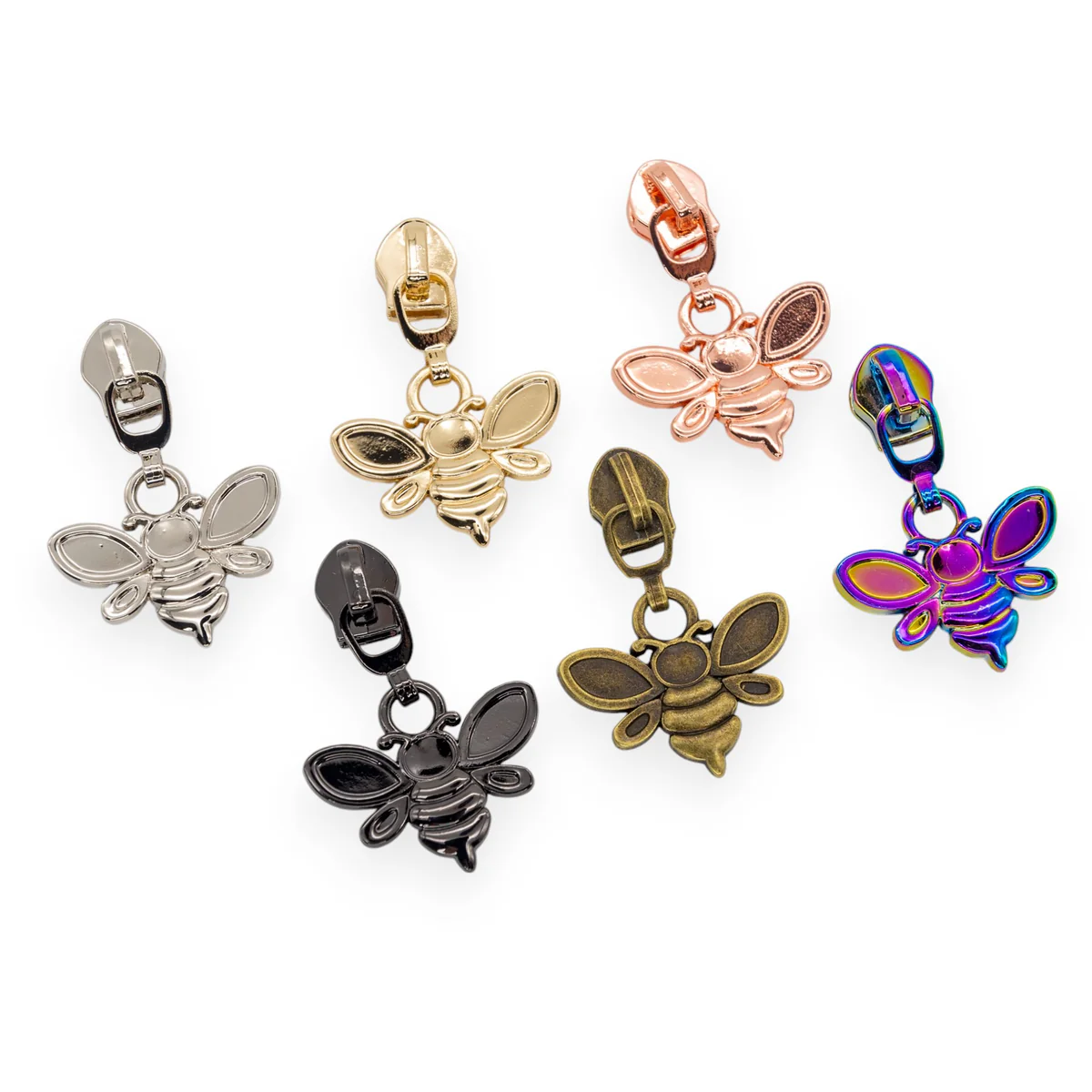 #5 Zipper Pulls - Bumble Bee - Set of 4
