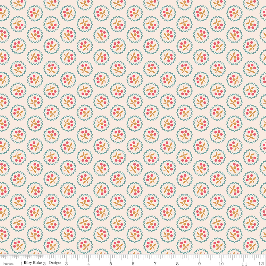 Americana Betsy Cider - 100% Quilting Cotton Fabric by the Yard