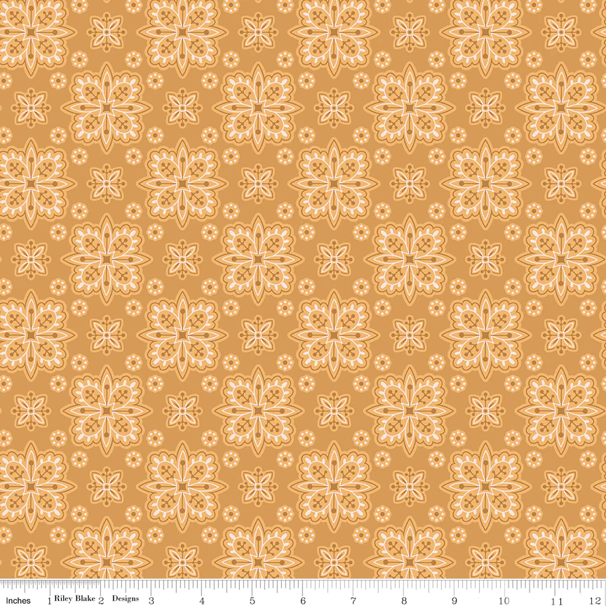 Americana Parade Cider - 100% Quilting Cotton Fabric by the Yard
