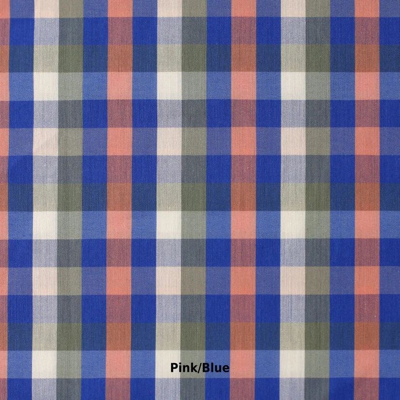 Multi-Colored Plaid Shirting in Blue