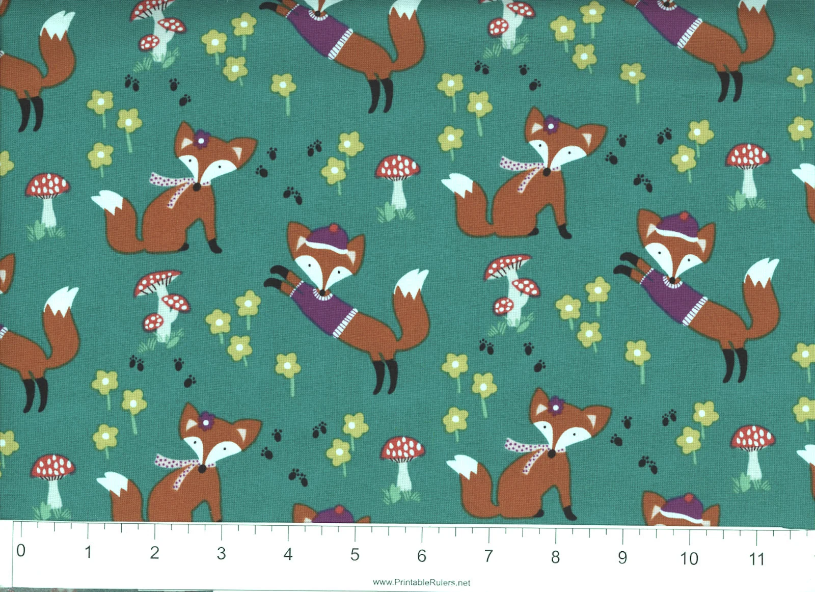 45"Michael Miller Lil Foxy-Flannel