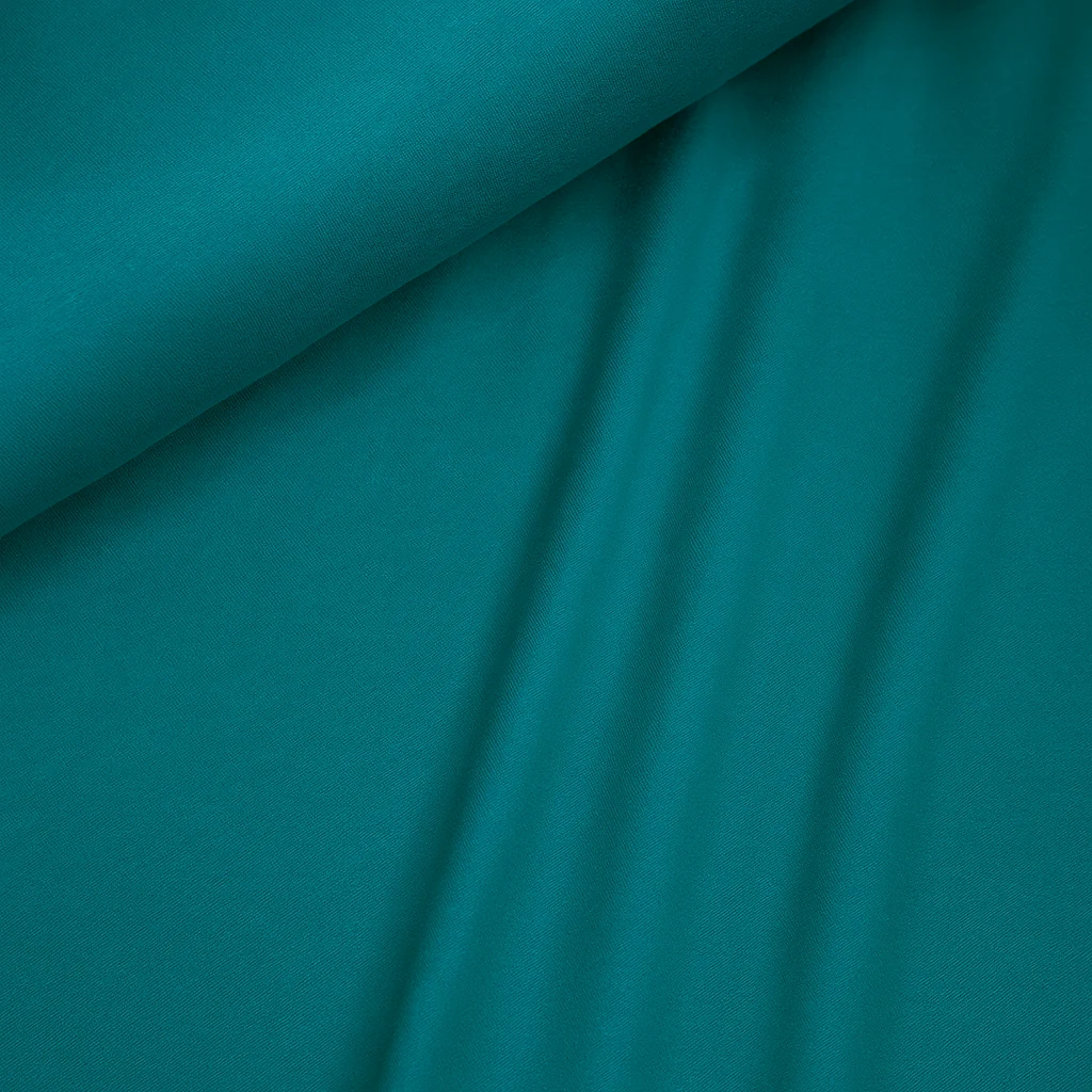 Peacock Double Brushed Polyester Knit Jersey Fabric