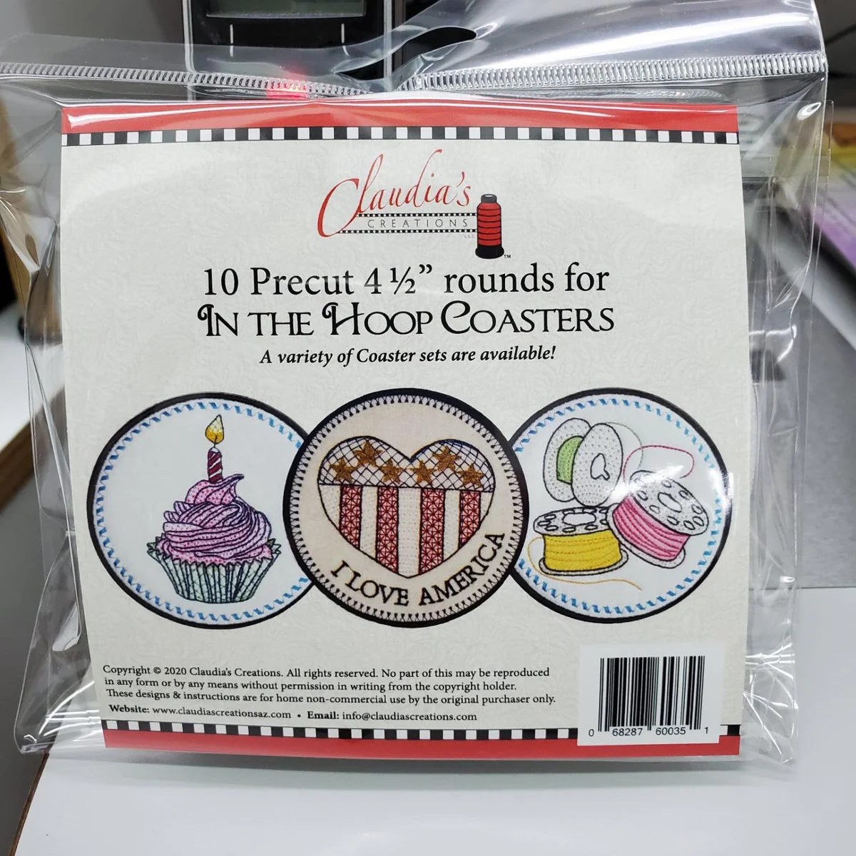 Coaster Rounds 10/Pack Claudia