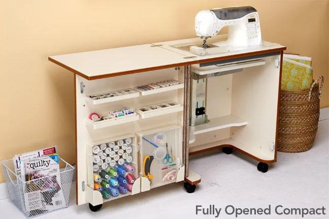 Compact Sewing Cabinet White - Tailormade C-W001