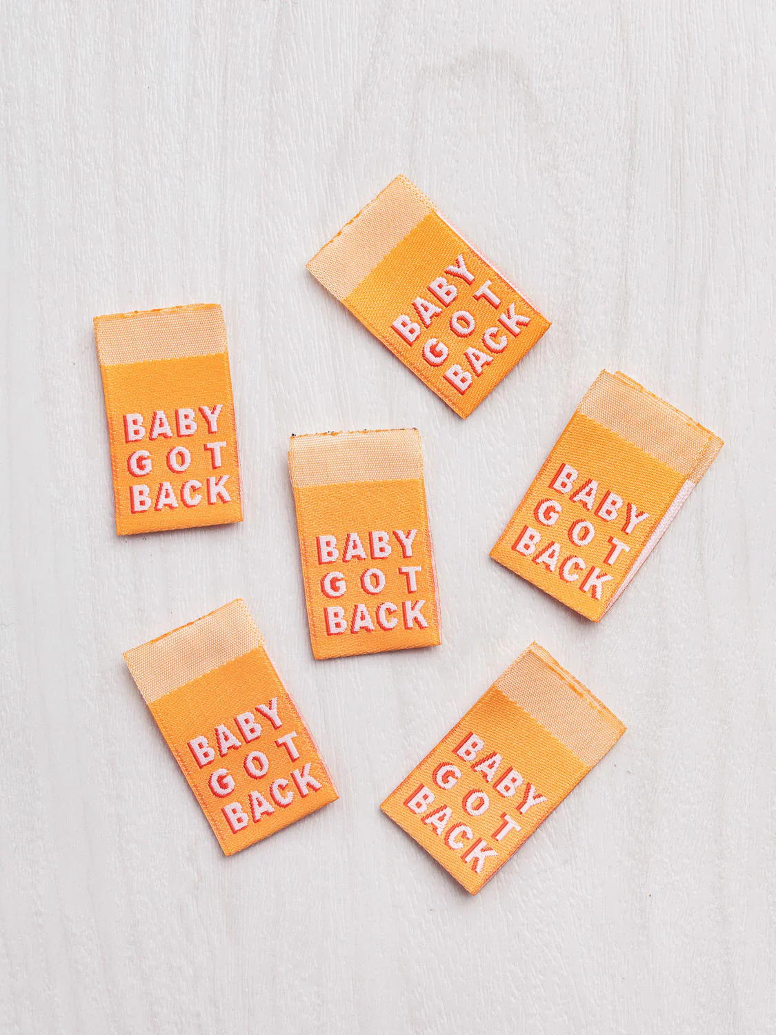 Core Fabrics Sewing Labels: 6 pack - Baby Got Back