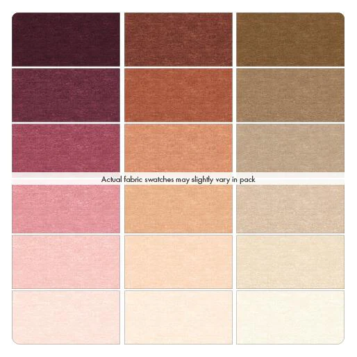 Cotton Shot Wine/Neutral Fat Quarter Bundle