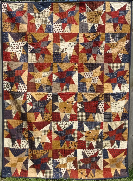 Crazy Ohio Stars - - Finished Quilt