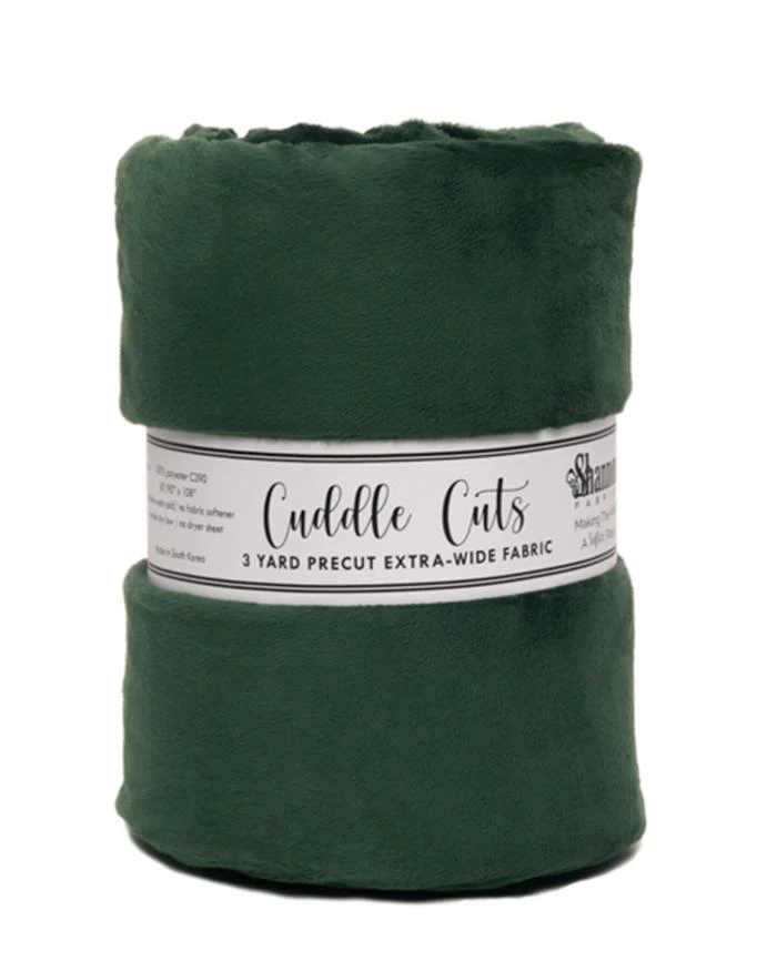 Cuddle 3 yard Cut: Evergreen