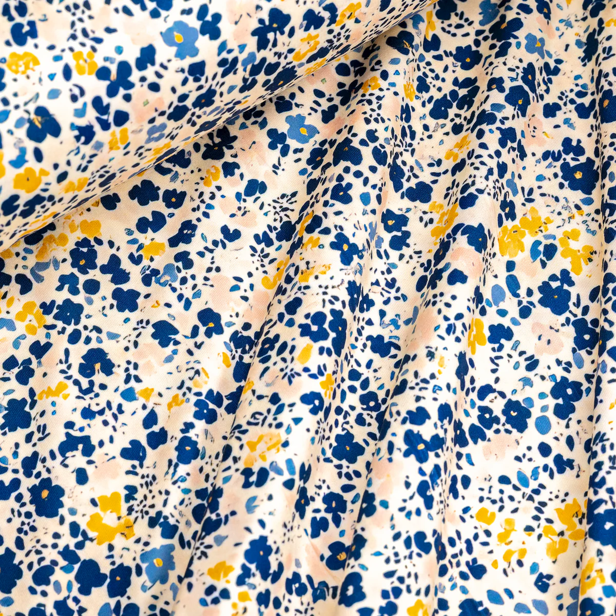 Petal Confetti Double Brushed Polyester Knit Jersey Fabric